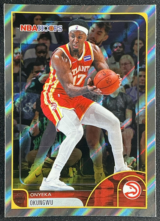 ONYEKA OKUNGWU 2025-26 TOPPS HOOPS #36 RAINBOW FOIL HAWKS