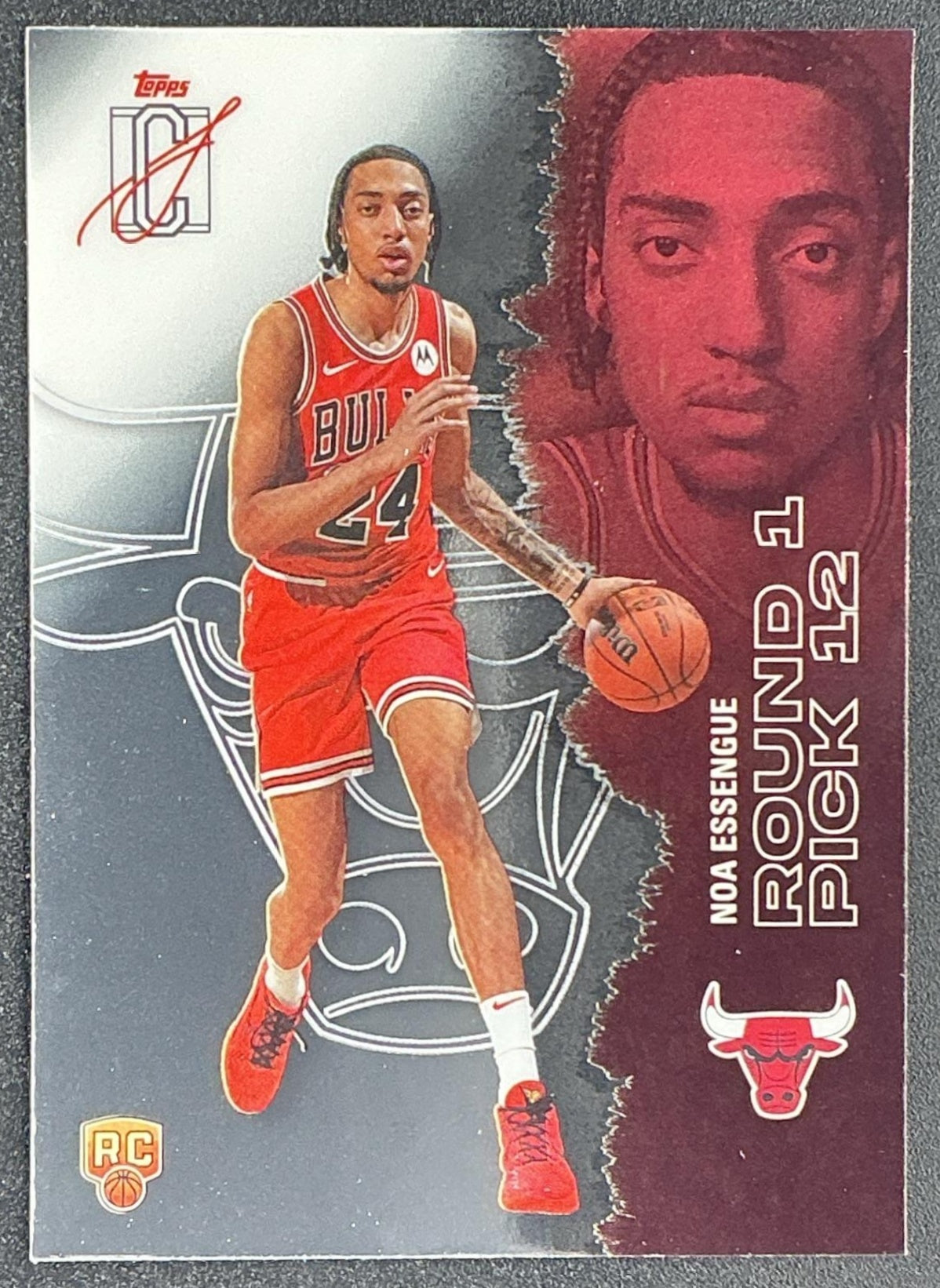 NOA ESSENGUE 2025-26 TOPPS SIGNATURE CLASS #109 CHROME ROOKIE RC BULLS