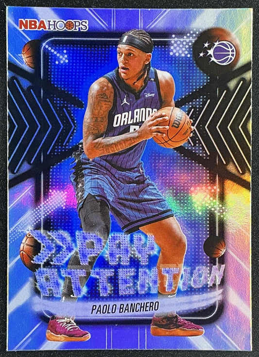 PAOLO BANCHERO 2025-26 TOPPS HOOPS #PA-14 PAY ATTENTION RAINBOW FOIL MAGIC