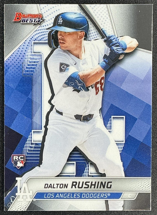 DALTON RUSHING 2025 BOWMAN'S BEST #33 RC DODGERS