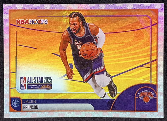 JALEN BRUNSON 2025-26 TOPPS HOOPS #278 RAINBOW FOIL ALL-STAR KNICKS