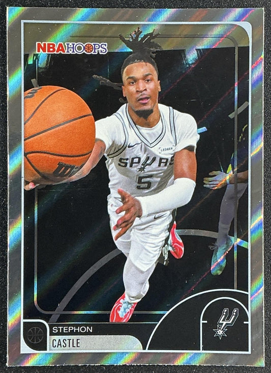 STEPHON CASTLE 2025-26 TOPPS HOOPS #47 LIGHT BURST SPURS