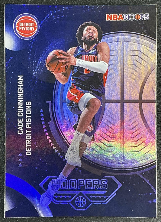 CADE CUNNINGHAM 2025-26 TOPPS HOOPS #H-15 HOOPERS RAINBOW FOIL PISTONS