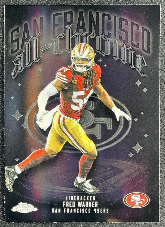 FRED WARNER 2025 TOPPS CHROME #ACT-20 ALL TEAM 49ERS