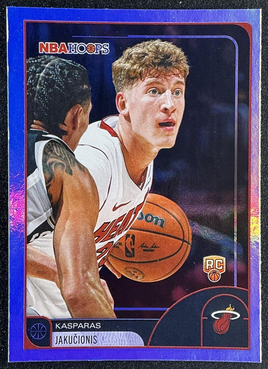 KASPARAS JAKUCIONIS 2025-26 TOPPS HOOPS #75 RC HEAT