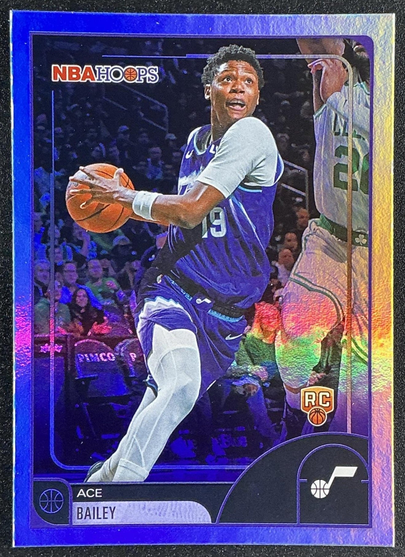 ACE BAILEY 2025-26 TOPPS HOOPS #38 RAINBOW FOIL RC JAZZ