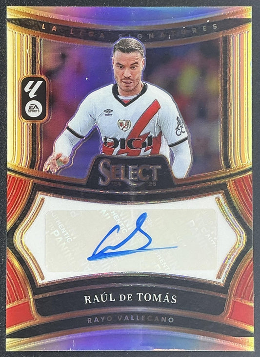 2024 Panini Select La Liga Raul de Tomas #SS-RDT Signatures Silver Prizm Auto
