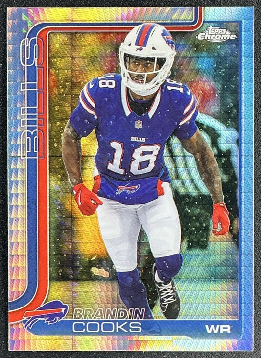BRANDIN COOKS 2025 TOPPS CHROME #217 PRISM REFRACTOR BILLS