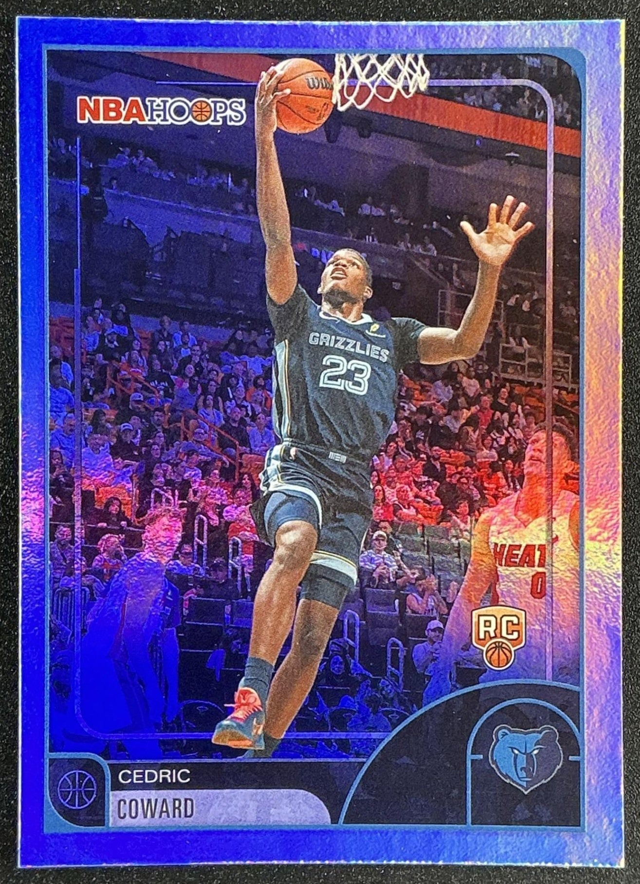 CEDRIC COWARD 2025-26 TOPPS HOOPS #90 RAINBOW FOIL RC GRIZZLIES