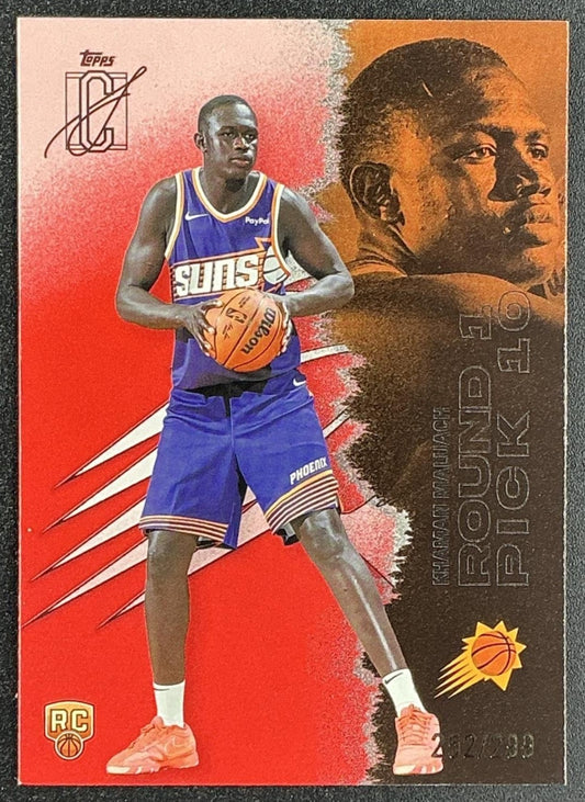 2025 Topps Signature Class Khaman Maluach #107 Rookie Coral Foil /299 RC