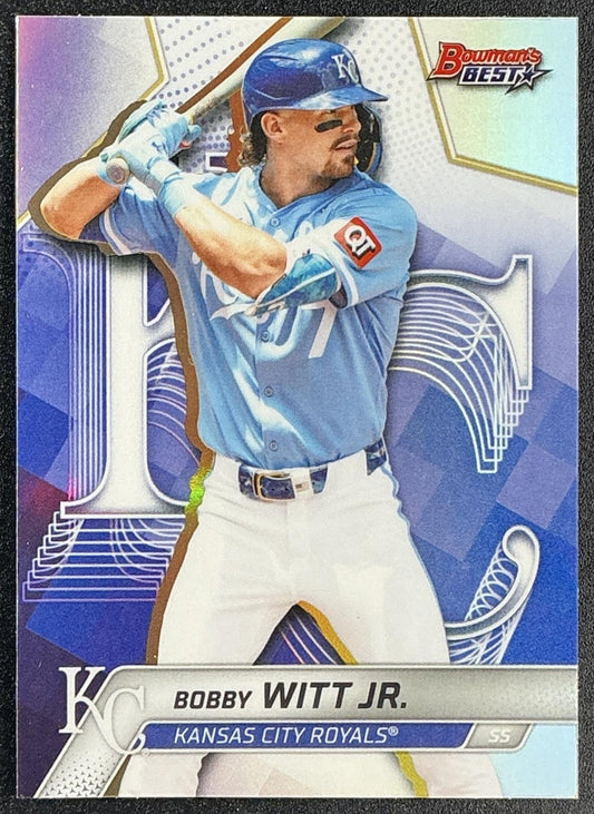BOBBY WITT JR. 2025 BOWMAN'S BEST #69 REFRACTOR ROYALS