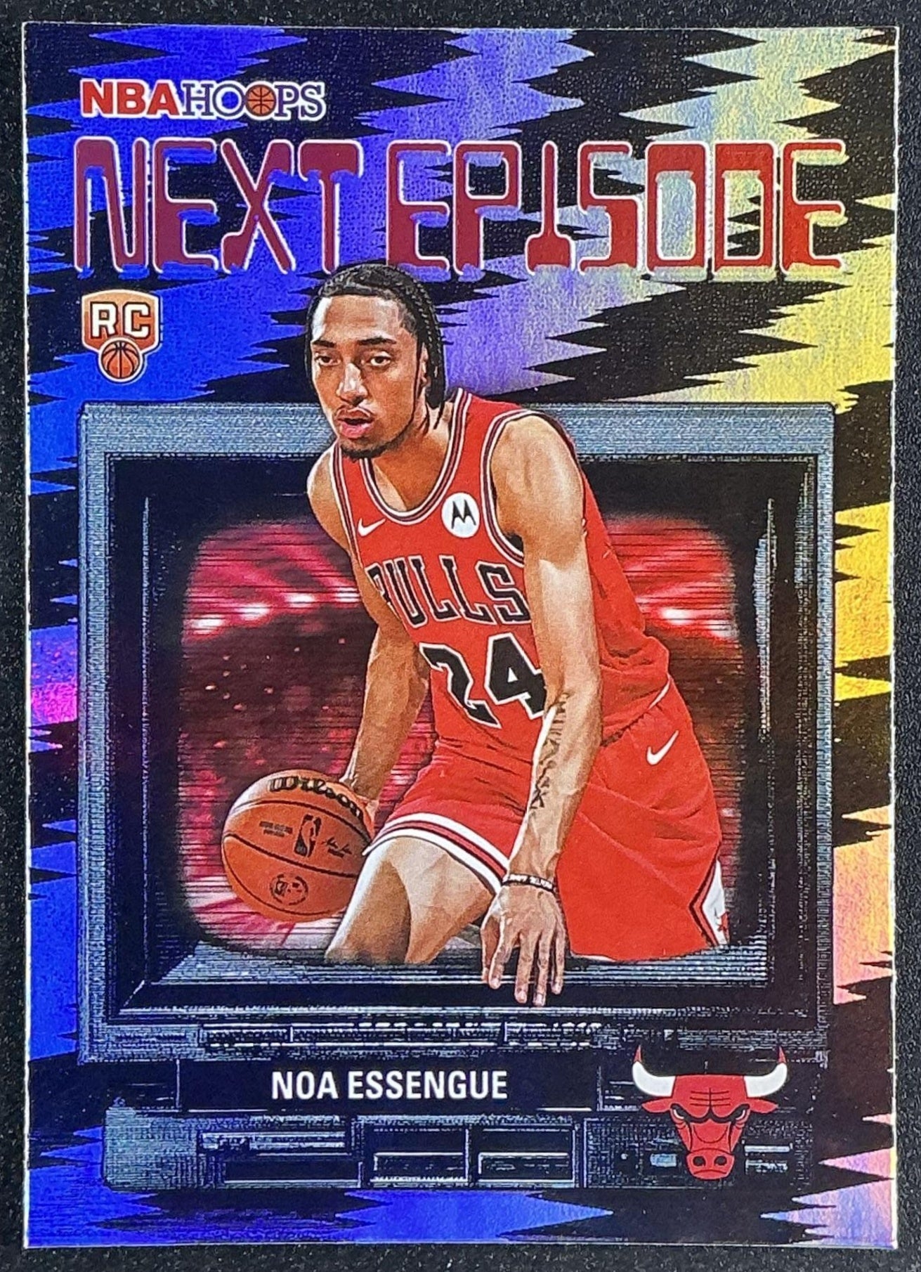 NOA ESSENGUE 2025-26 TOPPS HOOPS #NE-12 NEXT EPISODE RAINBOW FOIL RC BULLS