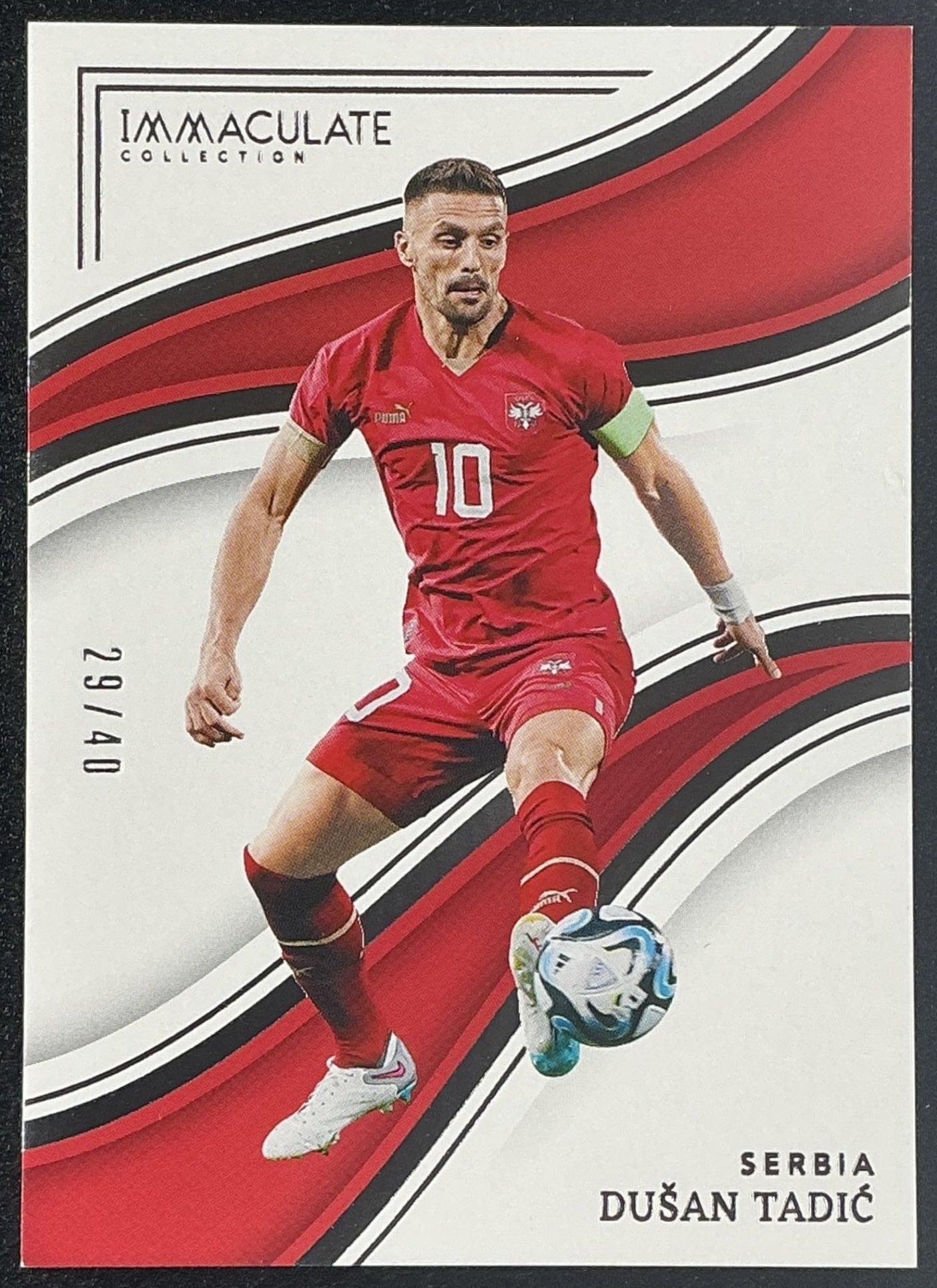 DUSAN TADIC 2023-24 PANINI IMMACULATE COLLECTION #46 SILVER 29/40 SERBIA