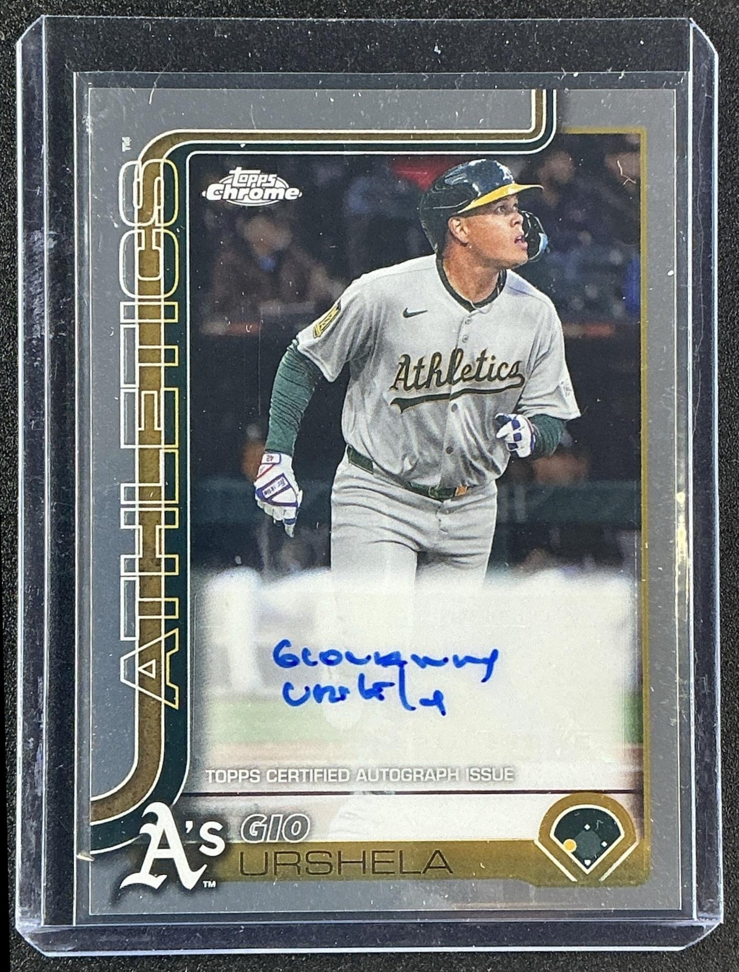 GIO URSHELA 2025 TOPPS CHROME UPDATE #AC-GU AUTO ATHLETICS