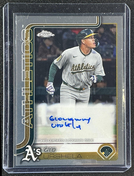 GIO URSHELA 2025 TOPPS CHROME UPDATE #AC-GU AUTO ATHLETICS