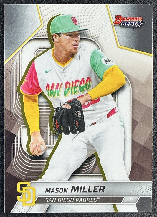 MASON MILLER 2025 BOWMAN'S BEST #19 PADRES