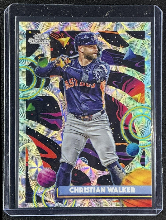 CHRISTIAN WALKER 2025 TOPPS COSMIC CHROME #33 NUCLEUS REFRACTOR ASTROS