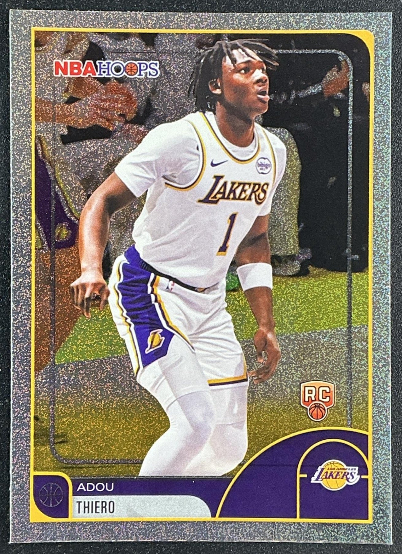 ADOU THIERO 2025-26 TOPPS HOOPS #182 PIXEL BURST RC LAKERS