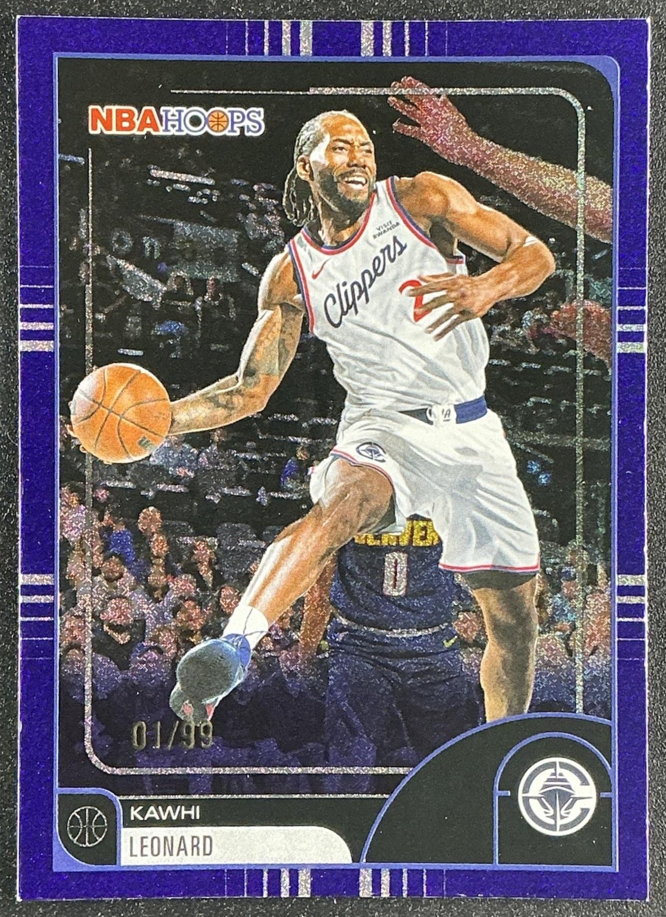 KAWHI LEONARD 2025-26 TOPPS HOOPS #73 LIGHT BURST PURPLE 1/99 CLIPPERS