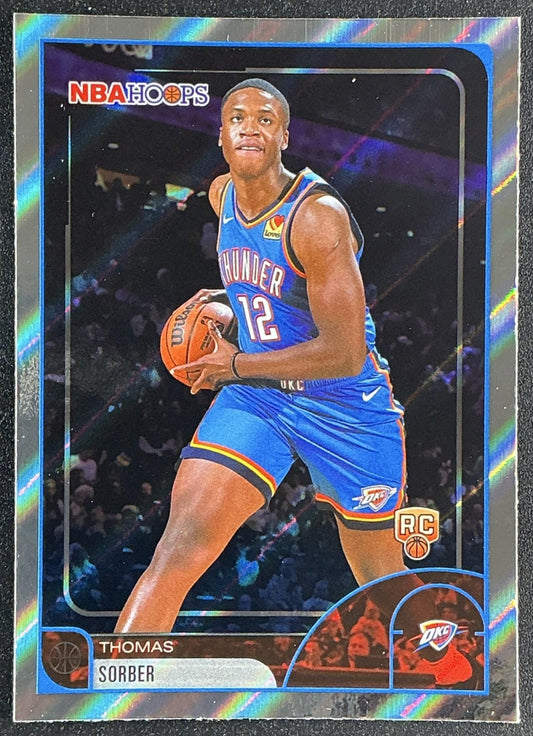 THOMAS SORBER 2025-26 TOPPS HOOPS #88 LIGHT BURST RC THUNDER
