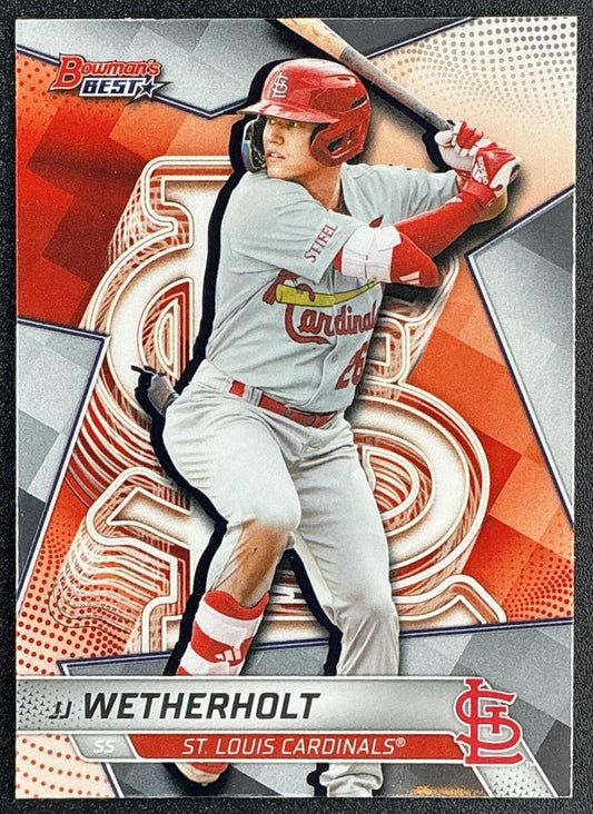 JJ WETHERHOLT 2025 BOWMAN'S BEST #TP-14 TOP PROSPECTS CARDINALS