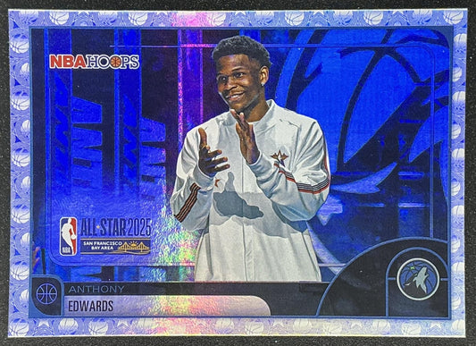 ANTHONY EDWARDS 2025-26 TOPPS HOOPS #279 RAINBOW FOIL ALL-STAR TIMBERWOLVES