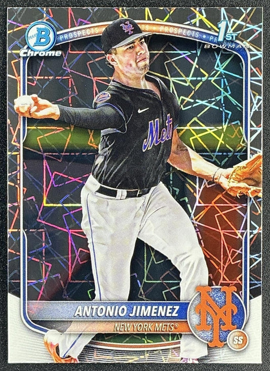 2025 Bowman Draft Antonio Jimenez #BDC-56 Chrome Lazer Refractor 1st Prospect