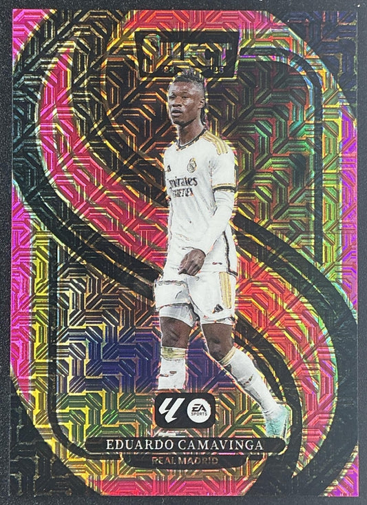 2024 Panini Select La Liga Eduardo Camavinga #119 Pink Mojo Prizm /179 Mezzanine