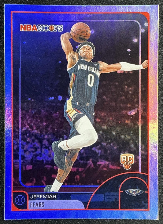 JEREMIAH FEARS 2025-26 TOPPS HOOPS #48 RAINBOW FOIL RC PELICANS