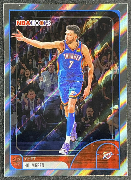 CHET HOLMGREN 2025-26 TOPPS HOOPS #61 LIGHT BURST THUNDER