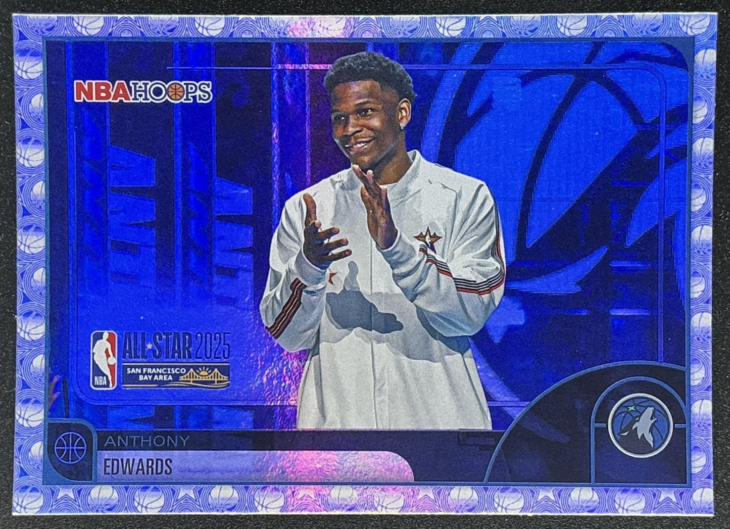 ANTHONY EDWARDS 2025-26 TOPPS HOOPS #279 RAINBOW FOIL ALL-STAR TIMBERWOLVES
