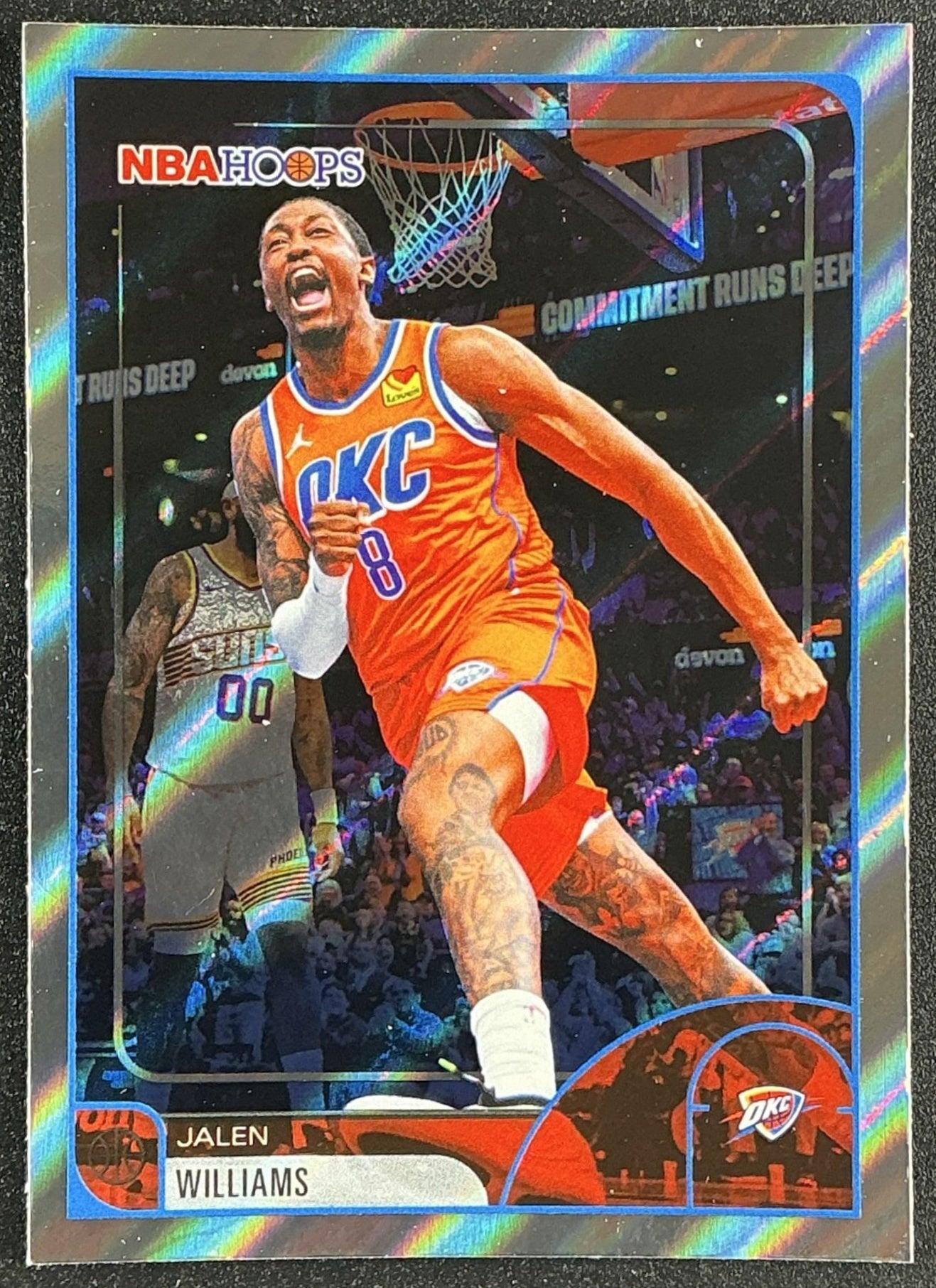JALEN WILLIAMS 2025-26 TOPPS HOOPS #21 LIGHT BURST THUNDER