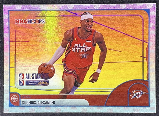 SHAI GILGEOUS-ALEXANDER 2025-26 TOPPS HOOPS #286 RAINBOW FOIL ALL-STAR THUNDER