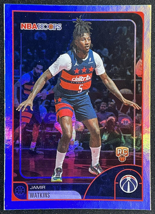 JAMIR WATKINS 2025-26 TOPPS HOOPS #19 RC WIZARDS