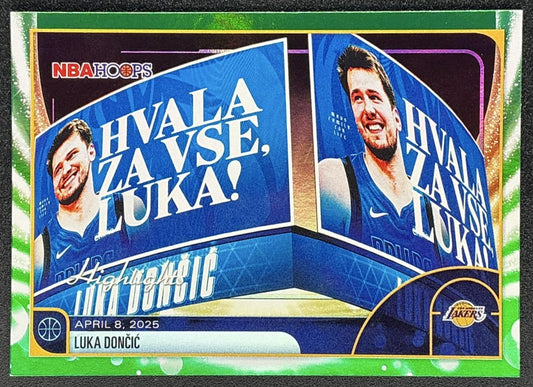 LUKA DONCIC 2025-26 TOPPS HOOPS #269 GREEN SEASON HIGHLIGHT LAKERS