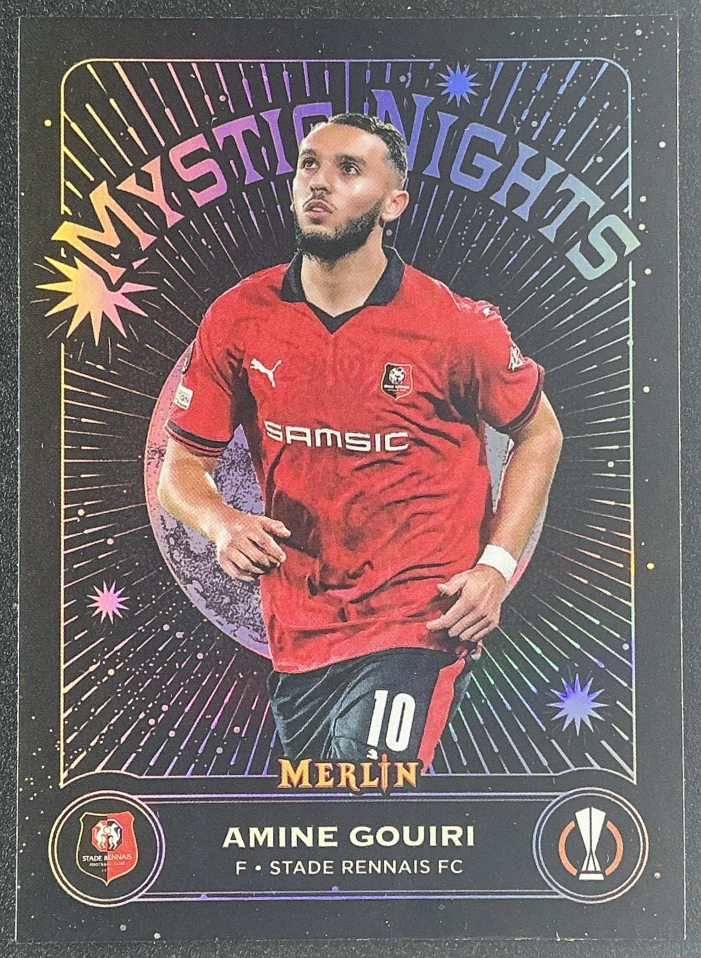 Amine Gouiri 2024 Topps Merlin UCC MN-11 Mystic Nights