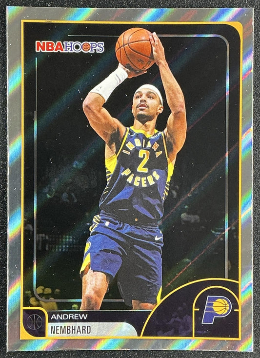 ANDREW NEMBHARD 2025-26 TOPPS HOOPS #51 LIGHT BURST PACERS