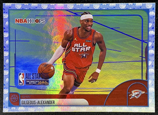 SHAI GILGEOUS-ALEXANDER 2025-26 TOPPS HOOPS #286 RAINBOW FOIL ALL-STAR THUNDER