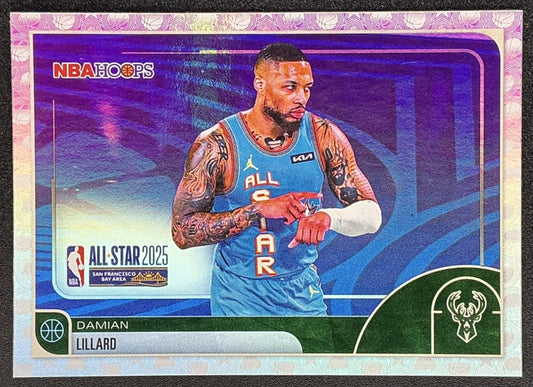 DAMIAN LILLARD 2025-26 TOPPS HOOPS #274 PIXEL BURST ALL-STAR BUCKS