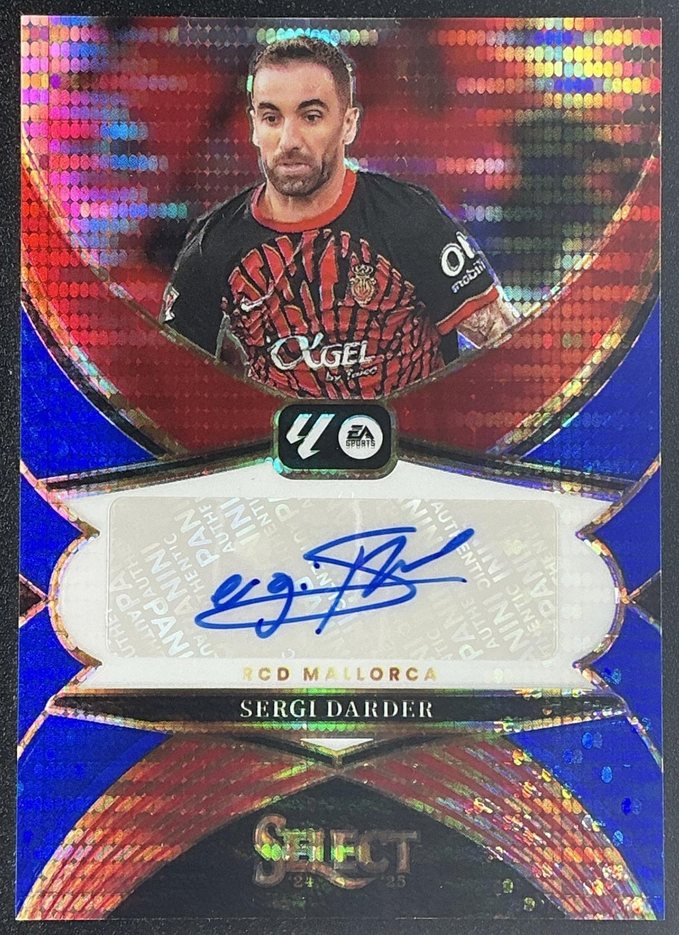 2024-25 Panini Select La Liga Sergi Darder Auto Blue Pulsar Select Signatures