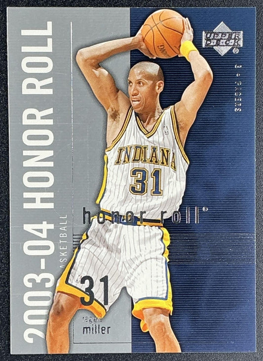 REGGIE MILLER 2003-04 UPPER DECK HONOR ROLL #30 PACERS