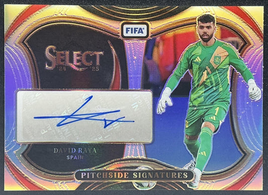 DAVID RAYA 2024-25 PANINI SELECT FIFA #PS-DR PITCHSIDE SIGNATURES AUTO SPAIN