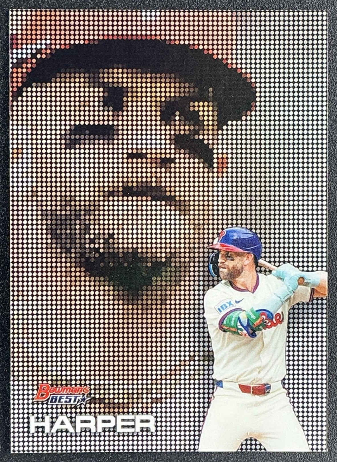 BRYCE HARPER 2025 BOWMAN'S BEST #P-24 PIXEL PORTRAITS PHILLIES
