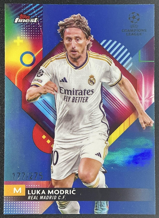 2023 Topps Finest UEFA Club Competitions Luka Modric #103 Sky Blue /275