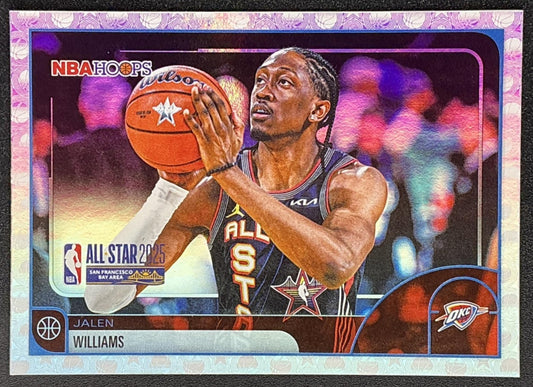 JALEN WILLIAMS 2025-26 TOPPS HOOPS #285 RAINBOW FOIL ALL-STAR THUNDER