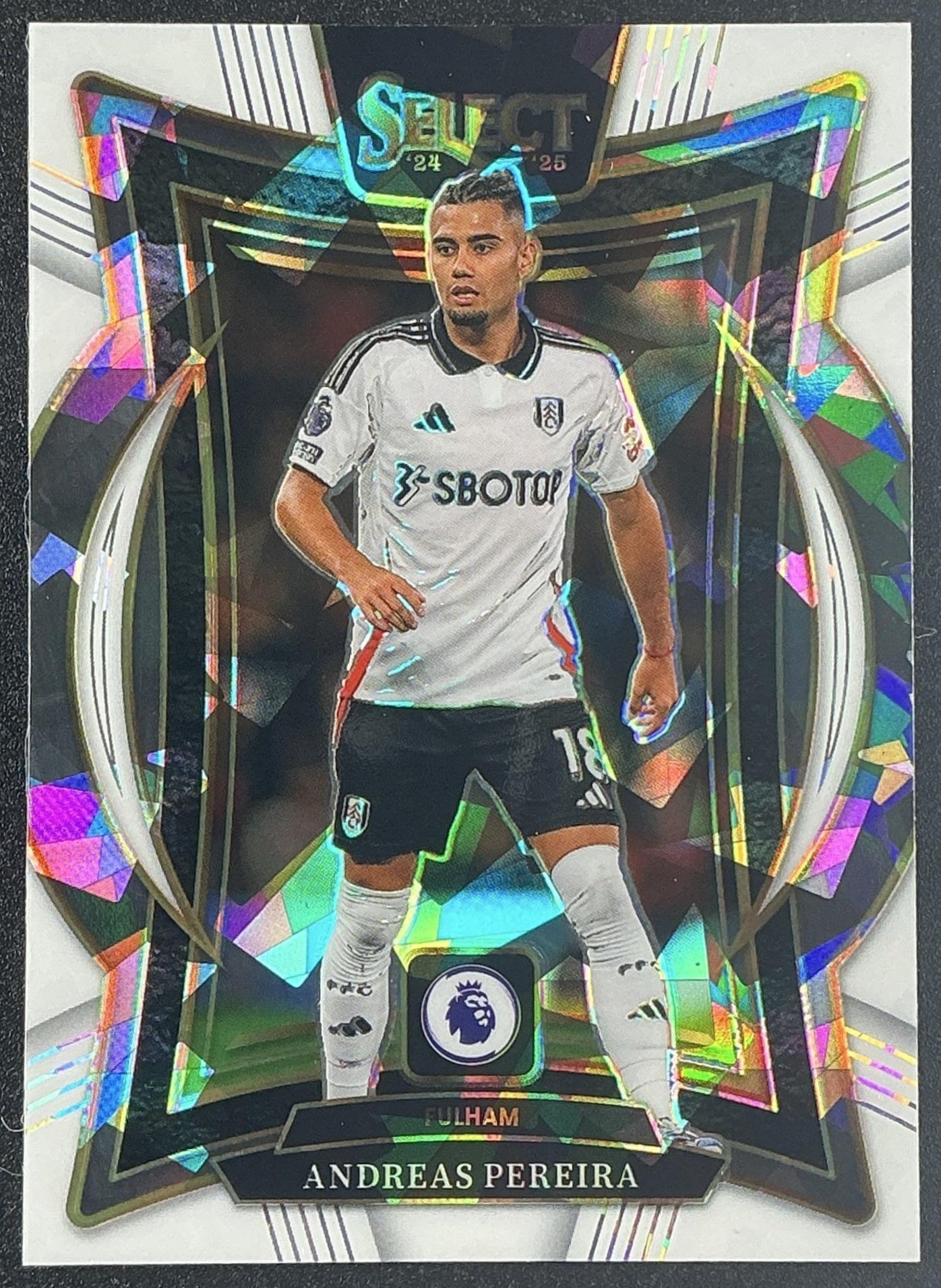 2024 Panini Select Premier League Andreas Pereira #22 Terrace White Ice /85