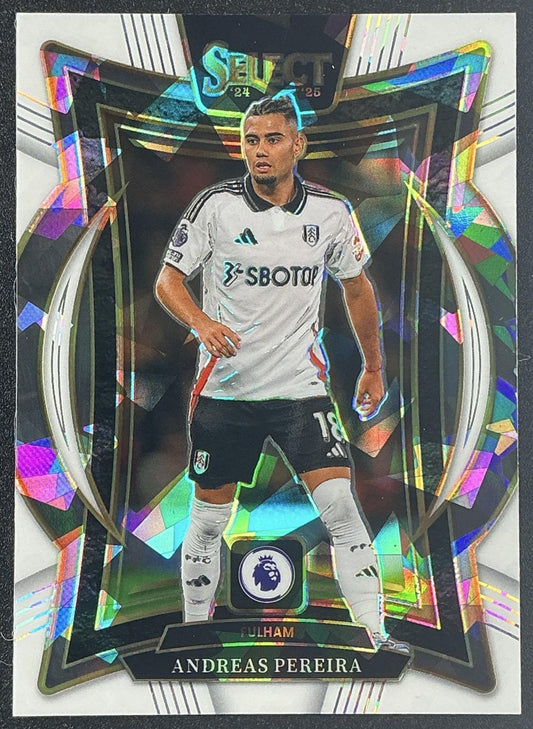 2024 Panini Select Premier League Andreas Pereira #22 Terrace White Ice /85