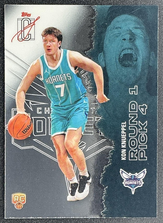KON KNUEPPEL 2025-26 TOPPS SIGNATURE CLASS #103 CHROME ROOKIE RC HORNETS