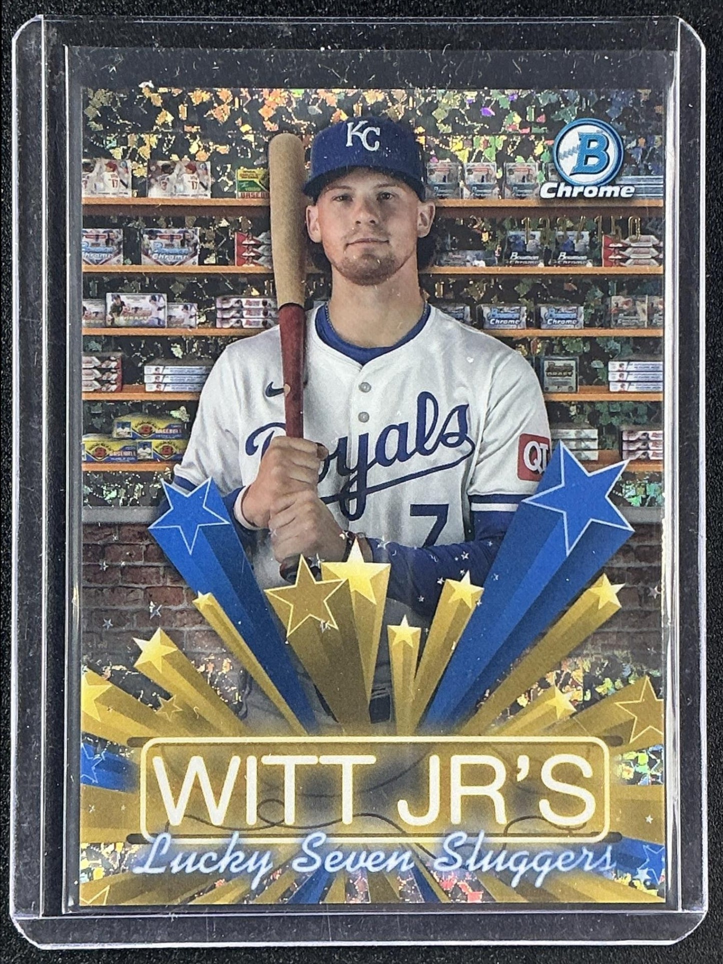 BOBBY WITT JR. 2025 BOWMAN #HS-8 HOBBY STARS CHROME ROYALS