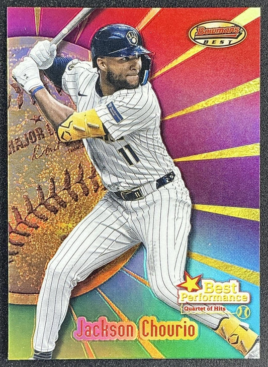 JACKSON CHOURIO 2025 BOWMAN'S BEST #BP-5 PERFORMANCE BREWERS